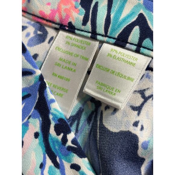 Lily Pulitzer Wide Leg Malorie High Rise Stretch Business Pants Women's Size 2 - Picture 5 of 7